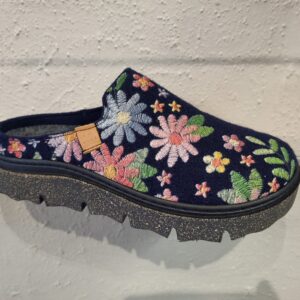 carmaux navy multi slipper