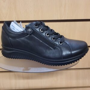 1400-11 lunar black laced shoe