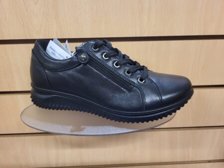 1400-11 lunar black laced shoe