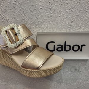 84-771-62 gabor gold wedge sandal